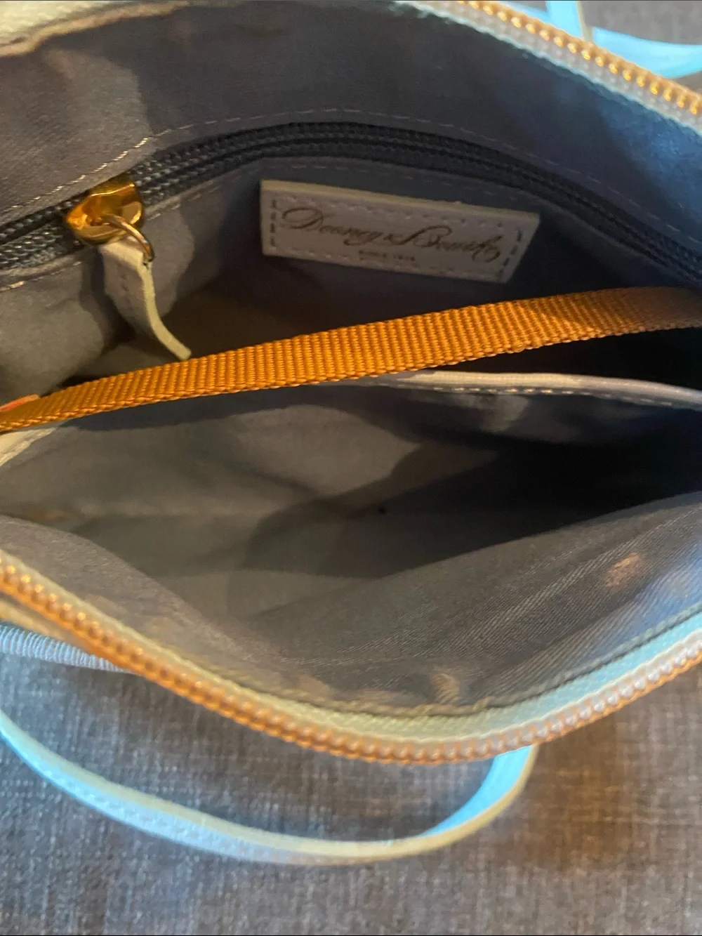 Dooney & Bourke Light Blue Lemon Small Crossbody Bag - 9